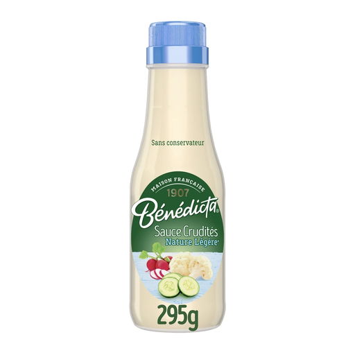 [3660603081935] BENEDICTA Sauce Crudités Nature Légère 295 g