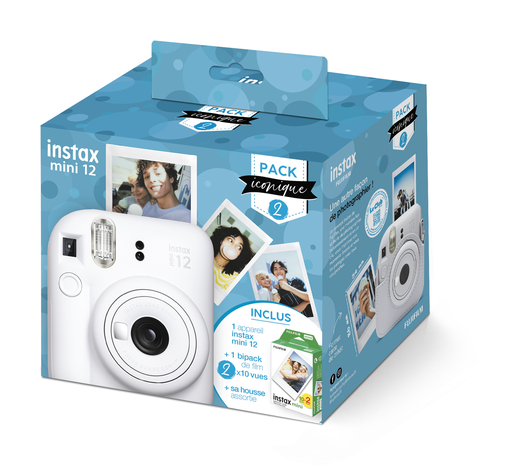 [3660662029510] FUJIFILM Iconic Instant Camera Mini 12 White