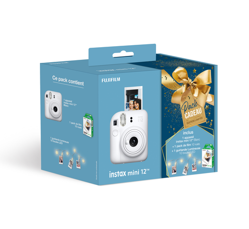 [3660662030592] FUJIFILM Instant Camera Instax Mini 12 White Gift Set