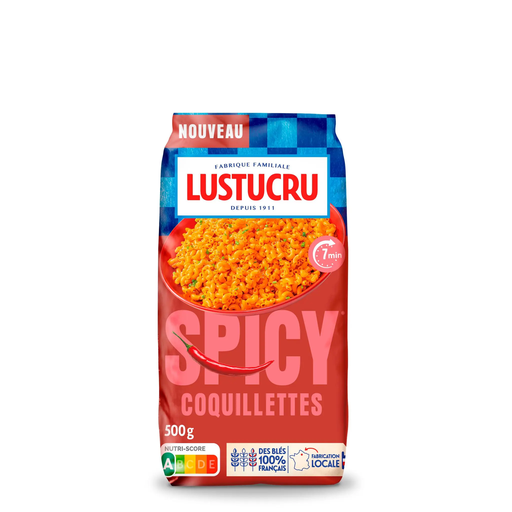 [3660861911074] LUSTUCRU Spicy Shell Pasta 500 g