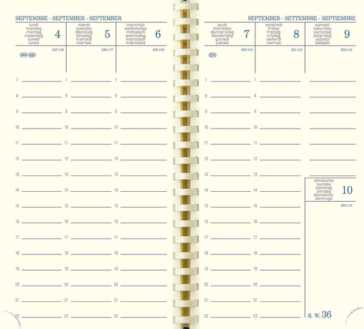 [3660942000260] EXACOMPTA Weekly Planner SAD 16S 16 months Assorted 2022/2023