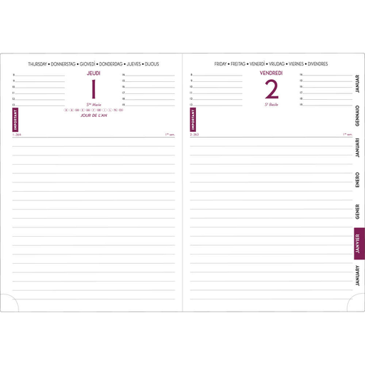 [3660942002783] EXACOMPTA Agenda Journal 17 Barbara 2023 Assortis