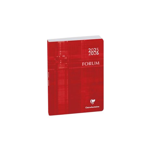 [3660942086998] EXACOMPTA Forum Metric Academic Diary 2025/2026 Red 17x12cm