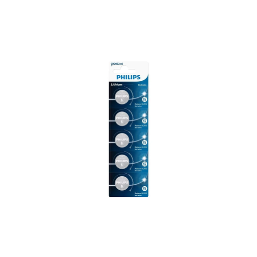 [3662247142911] PHILIPS Pilhas de Botão de Lítio CR 2032 5