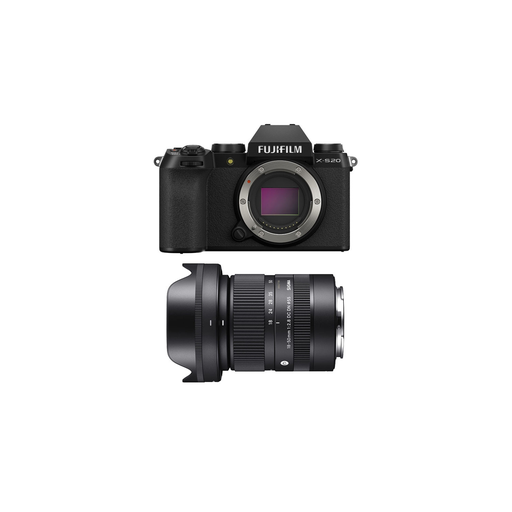 [3662362074333] FUJIFILM X-S20 Camera with Sigma 18-50mm Lens Black