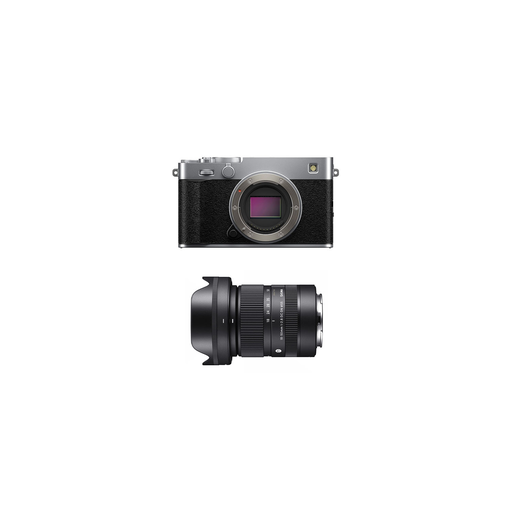 [3662362079192] FUJIFILM Camera X-e5 40.2 MP Ibis 5-Axis Sigma 18-50 F/2.8 Silver