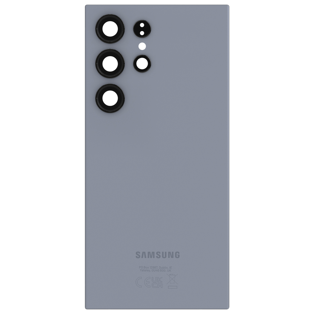 SAMSUNG Vitre Arrière Original Pour Galaxy S24 Ultra Gris Lavande