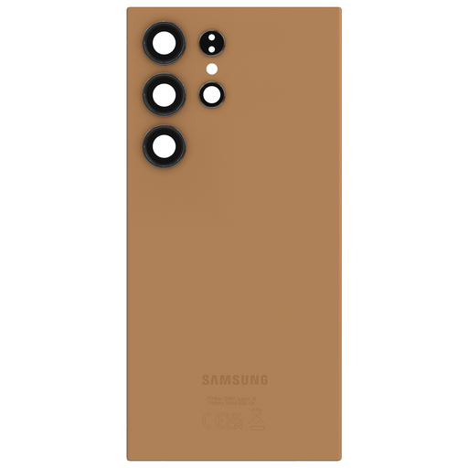 [3662428001396] SAMSUNG Vitre Arrière pour Galaxy S24 Ultra Rose Champagne