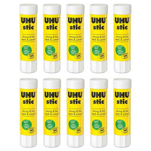[3663160054763] UHU Cola Em Stick Sem Solventes Com Tampa 10x8,2g