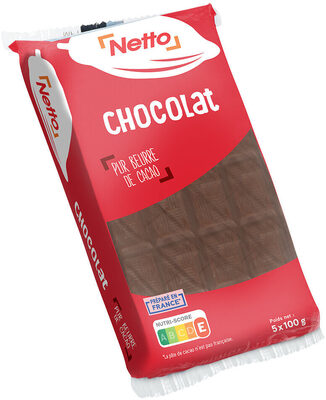 NETTO Tablette Chocolat Noir 5 x 100 g