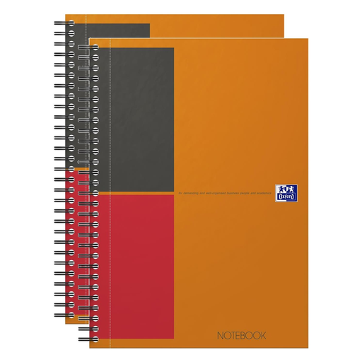 [3663160113002] OXFORD Spiral Notebook Hardcover B5 160 Pages Ruled 6mm Orange X 2