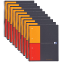 OXFORD Activebook Notebook A5+ Squared 5x5 80s Polypro + Divider Grey