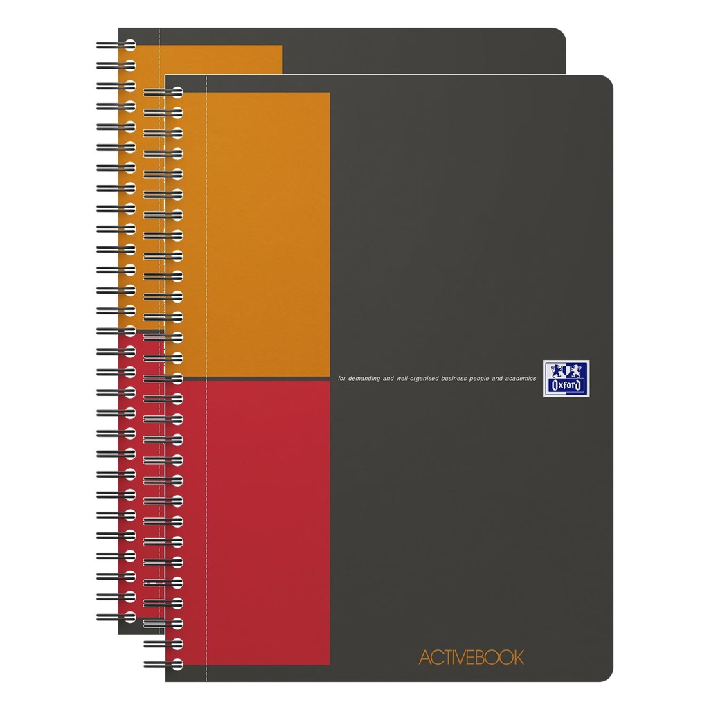 OXFORD Activebook Notebook B5 Squared 80 Sheets X 2 90 g