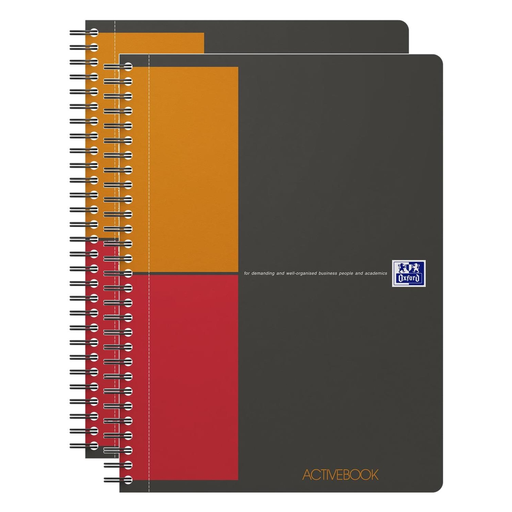 [3663160113149] OXFORD Activebook Notebook B5 Squared 80 Sheets X 2 90 g