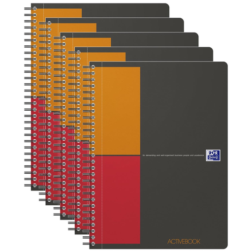 [3663160113163] OXFORD Caderno Activebook B5 Quadriculado 80 Folhas