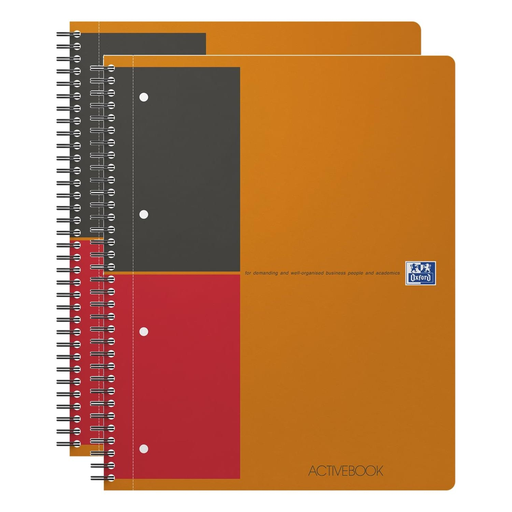 [3663160113286] OXFORD Activebook Notebook Ruled A4+ 160p Polypro X 2 90 g