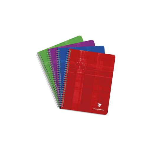 [3663619024576] CLAIREFONTAINE Cadernos de espiral 17x22cm 180 páginas - Lote de 5