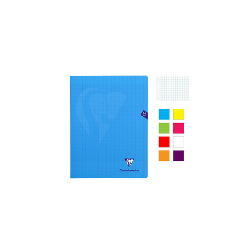 [3663619073093] CLAIREFONTAINE Mimesys Notebooks 24x32cm Large Squares 96 pages - Pack of 8