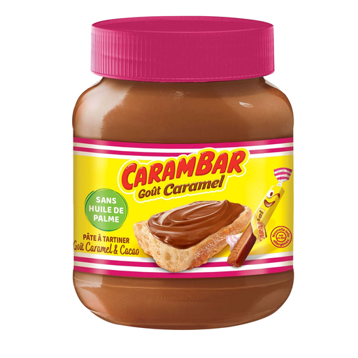 [3664346333603] CARAMBAR Pâte à tartiner goût caramel et cacao 350 g