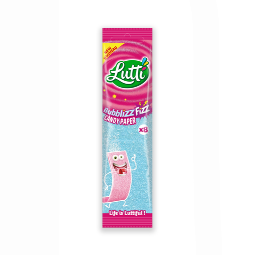 [3664346354189] LUTTI Bonbon en feuille Bubblizz fizz 15 g
