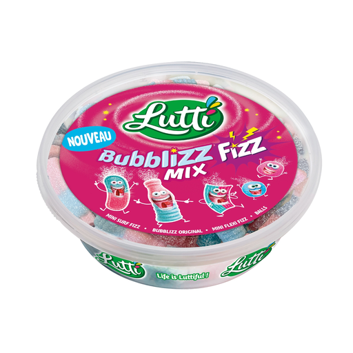 [3664346354790] LUTTI Confiserie Gélifiée Bublizz Fizz Mix 500 g