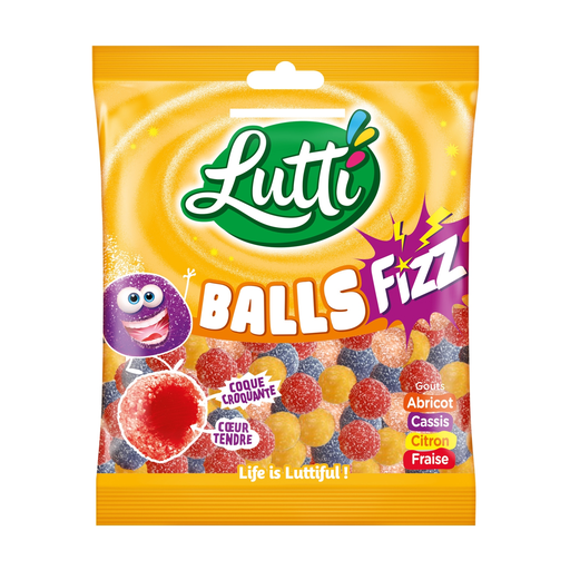 [3664346356008] LUTTI Bonbon Balls Fizz 180g