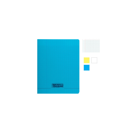 [3665136009487] CLAIREFONTAINE Set of 3 Notebooks 24x32cm Large Squares 140 Pages Polypro