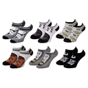 STAR WARS Calcetines Niño LA GUERRE DES ETOILES 6 Pares SNEAKER 3087