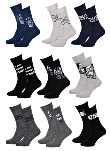 [3665187447184] STAR WARS Calcetines Hombre STW 9 Pares Sorpresa