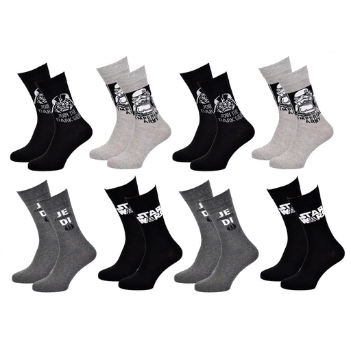 [3665187447245] STAR WARS Calcetines HOMBRE STW 8 Pares 5162