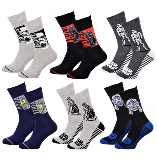 [3665187447283] STAR WARS Calcetines Hombre STW 6 Pares 2011