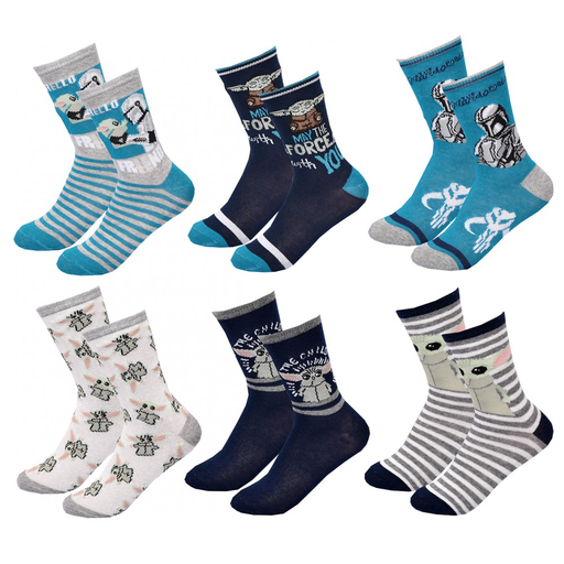 [3665187450870] STAR WARS Calcetines Niño LA GUERRE DES ETOILES 6 Pares 7047