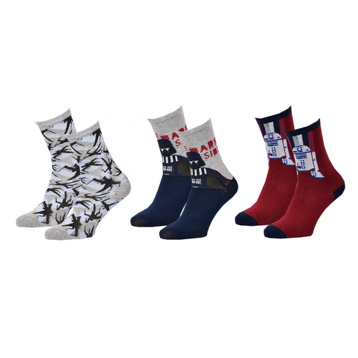 [3665187509769] STAR WARS Calcetines Niño LA GUERRE DES ETOILES 3 Pares 2481B