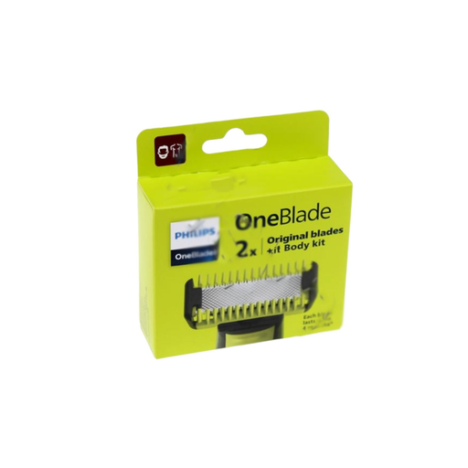[3666356022171] PHILIPS Conjunto de 2 Cabeças de Barbear OneBlade QP620/50