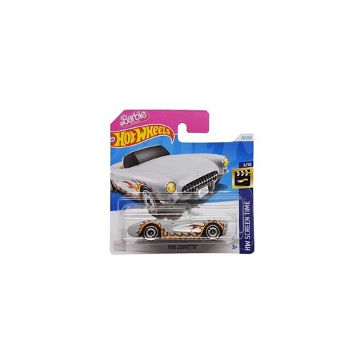 [3667036043721] MATTEL Barbie 1956 Corvette Vehicle Hot Wheels Hw Screen Time Htb37 1/64