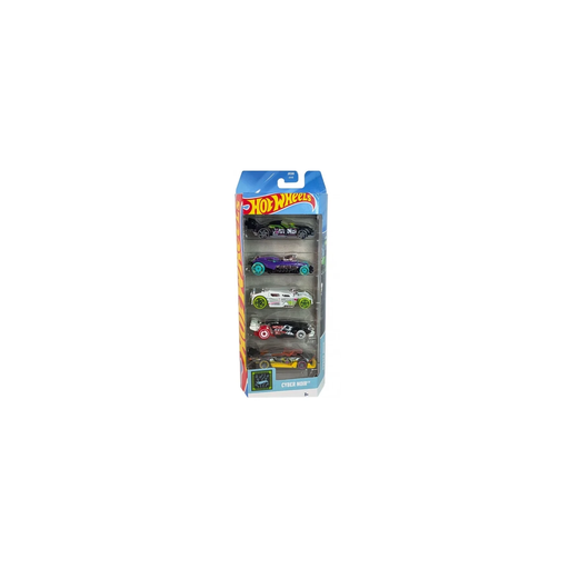 [3667036150771] MATTEL 5 Véhicules Hot Wheels: Cyber Noir Jkg06 Set Voitures Miniatures