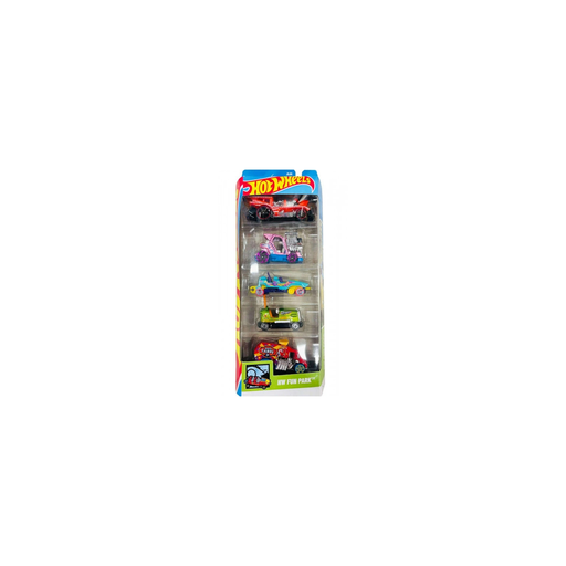 [3667036151150] MATTEL 5 Hot Wheels Vehicles: Hw Fun Park Jbj88 Miniature Car Set