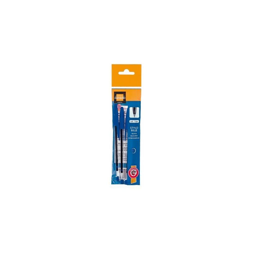 [3250391450350] DOMEDIA Bolígrafo Punta Media Azul 4 unidades