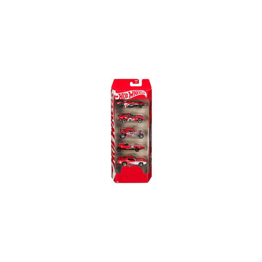 [3667036154557] MATTEL 5 Red Hot Wheels Vehicles: 80th Anniversary Collector Jgk08 Miniature Car Set