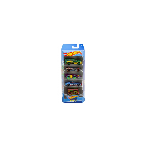 [3667036154564] MATTEL 5 Véhicules Hot Wheels: City Htv39 Set Voitures Miniatures