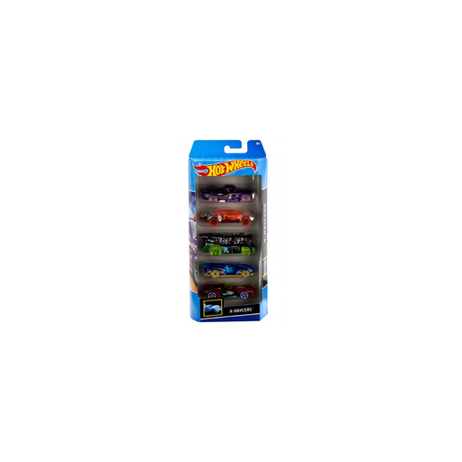 [3667036154571] MATTEL 5 Hot Wheels Vehicles: X-raycers HTV41 Miniature Car Set