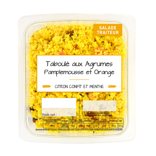 [3700009276822] MIX BUFFET Citrus Tabbouleh with Grapefruit and Orange 800 g