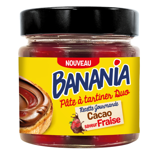 [3700278409785] BANANIA Creme de Barrar Duo Receita Gourmet Cacau Sabor Morango 200 g