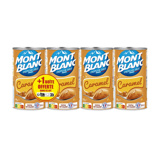 [3700279301897] MONT BLANC Creme de sobremesa caramelo 4 x 570 g