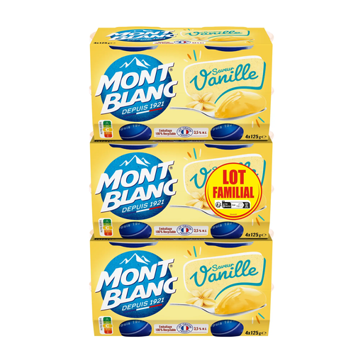[3700279307011] MONT BLANC Vanilla Dessert Cream 12x125g