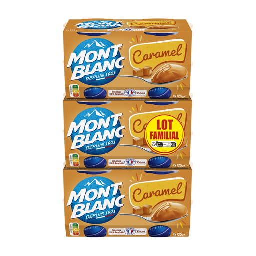 [3700279307035] MONT BLANC Caramel dessert cream family pack 12 x 125 g