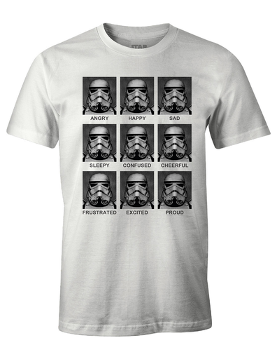[3700334626903] STAR WARS Camiseta Trooper Emotions XL Blanco