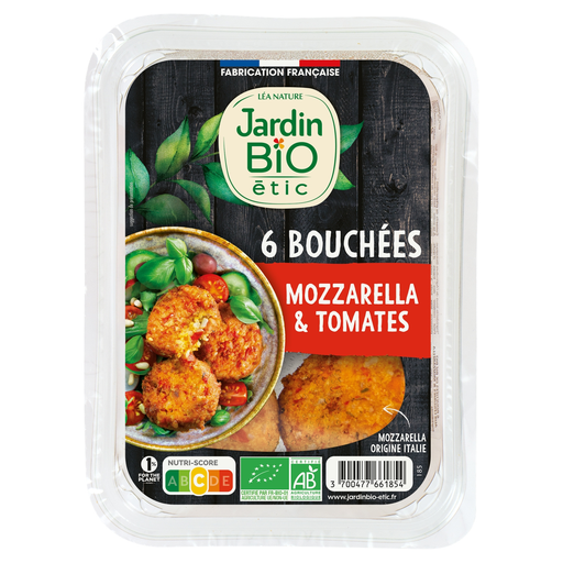 [3700477661854] JARDIN BIO ETIC Mozzarella and tomato bites 180 g
