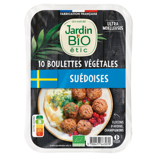 [3700477663070] JARDIN BIO ETIC Swedish Vegetable Meatballs 10 pieces 180 g