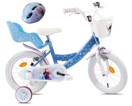 [3700585520050] DISNEY Girls' 14-inch Frozen Bicycle + Helmet 4-6 years